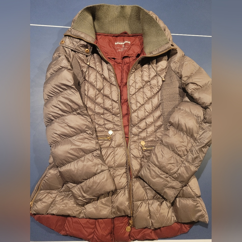 Women's Quilted Puffer Jacket - Gray